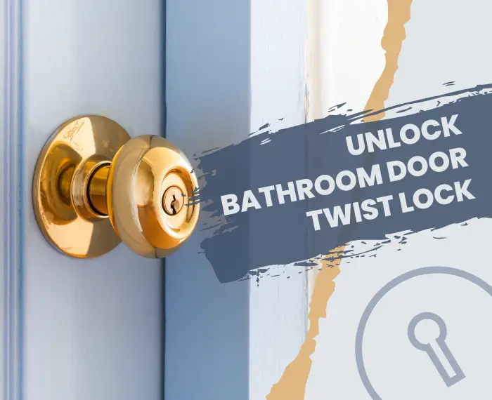 Unlock Bathroom Door Twist Lock 2