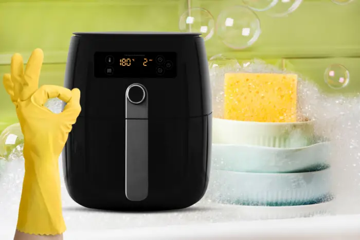 clean the inside of the air fryer 1