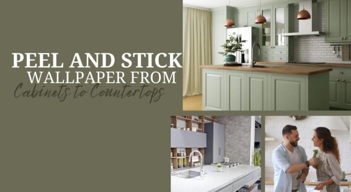 Peel and Stick Wallpaper from Cabinets to Countertops